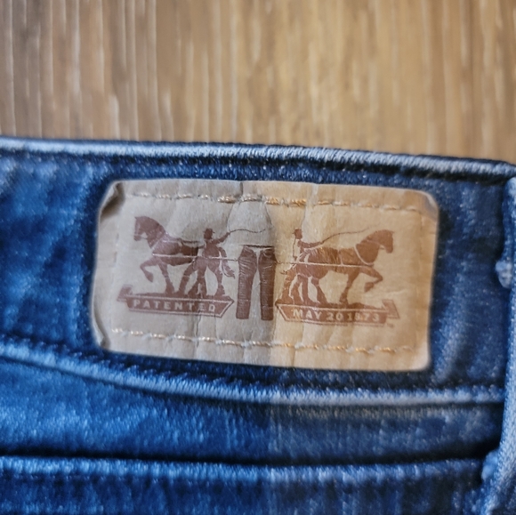 Levi's 525 Womens Jeans Perfect Waist Straight Leg Blue Denim Size 6 - Picture 6 of 8